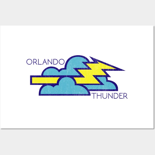 Defunct Orlando Thunder Football 1992 Wall Art by LocalZonly